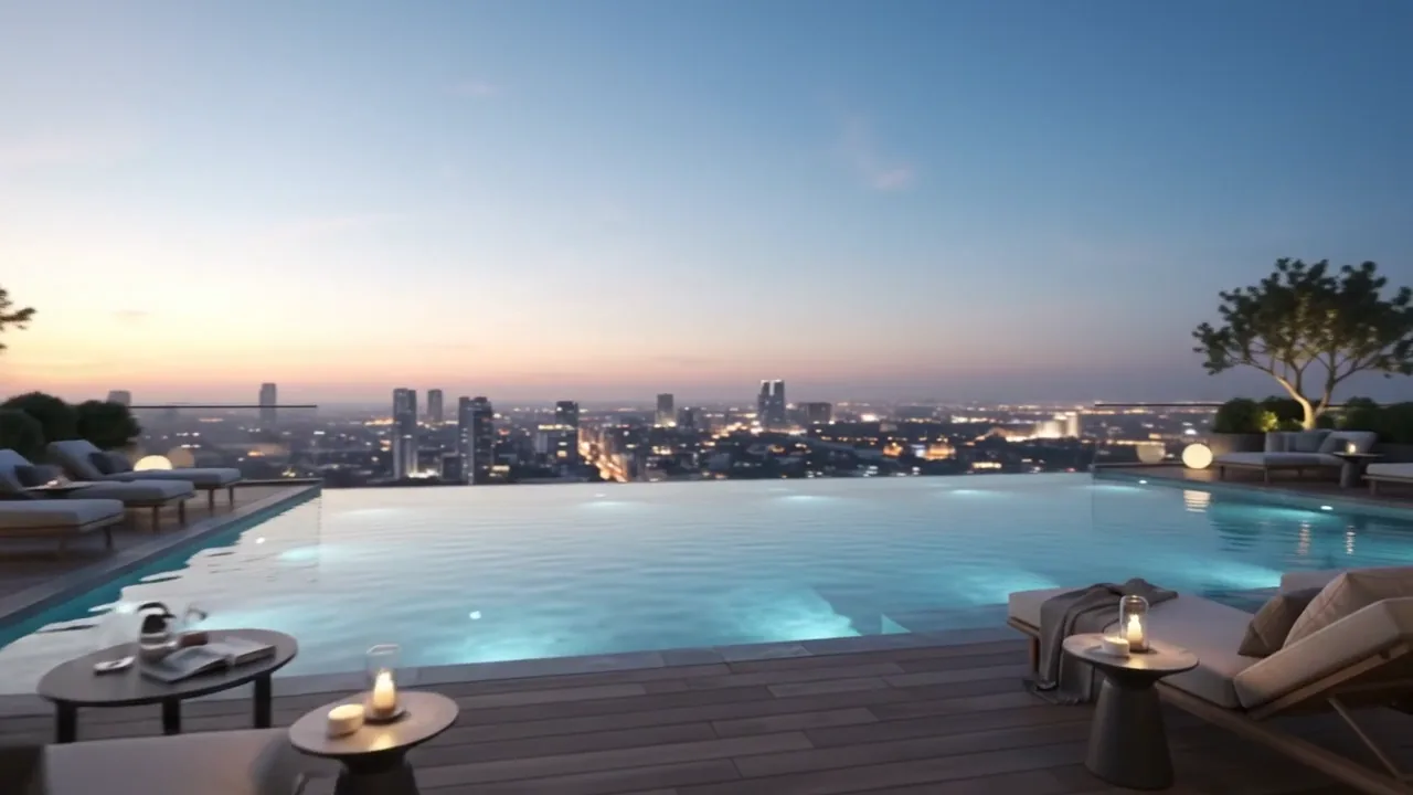 Rooftop water, level 26