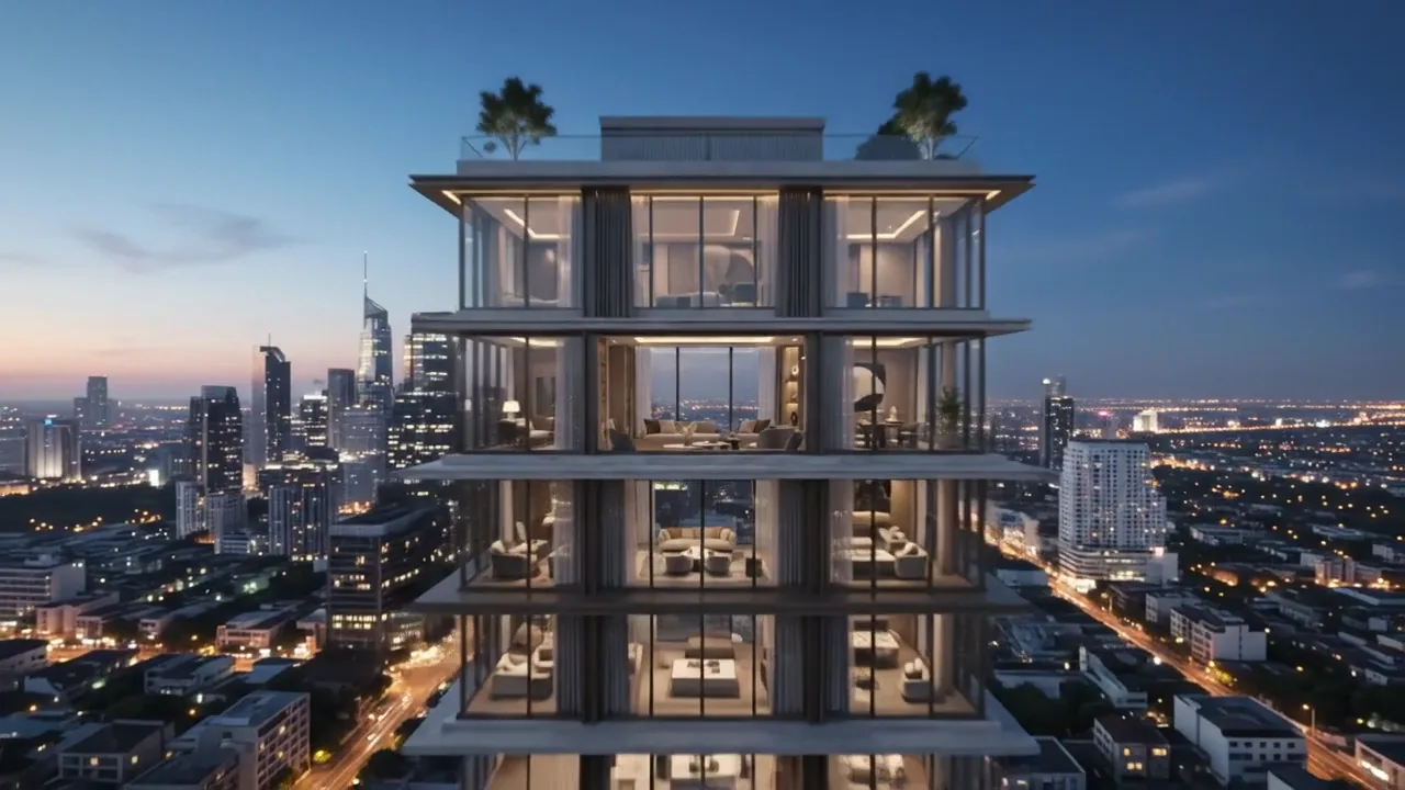 The tower at blue hour